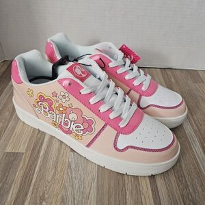 Women’s Barbie Sneakers Size 11 Pink By Mattel Casual Court Outdoor Girly Shoes